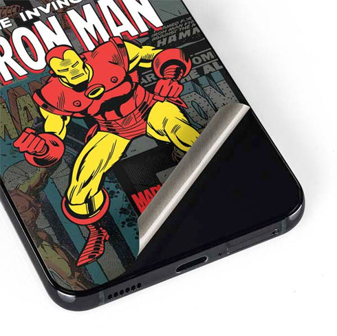 Marvel Classic Comics Iron Man Action Vintage Galaxy S22 Plus Skin
